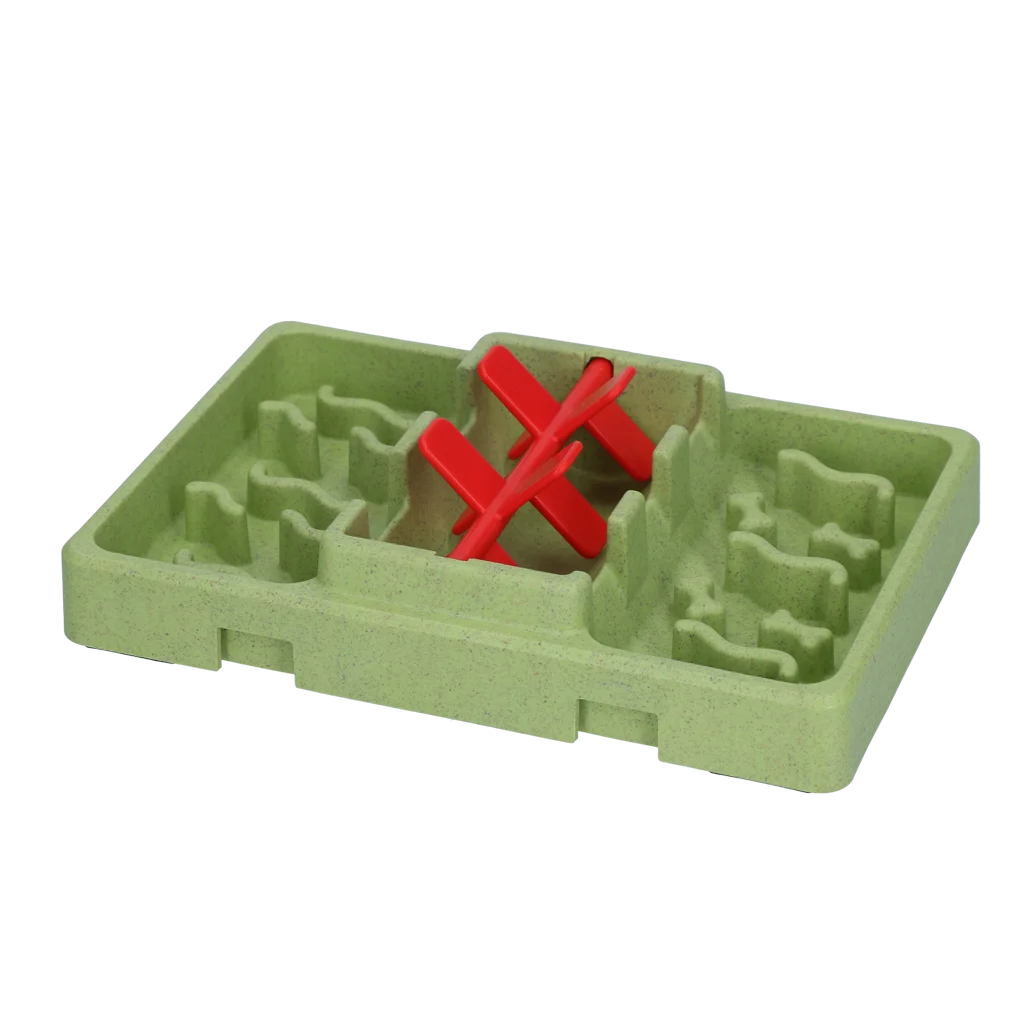 Futterpuzzle für Trockenfutter und Snacks, 13 x 19 cm – Eat Slow Live Longer Mini Puzzle Crazy River – Bild 2
