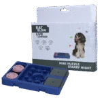 Hundepuzzle für Kroketten und Snacks, 13 x 19 cm – Eat Slow Live Longer Mini Puzzle Starry Night