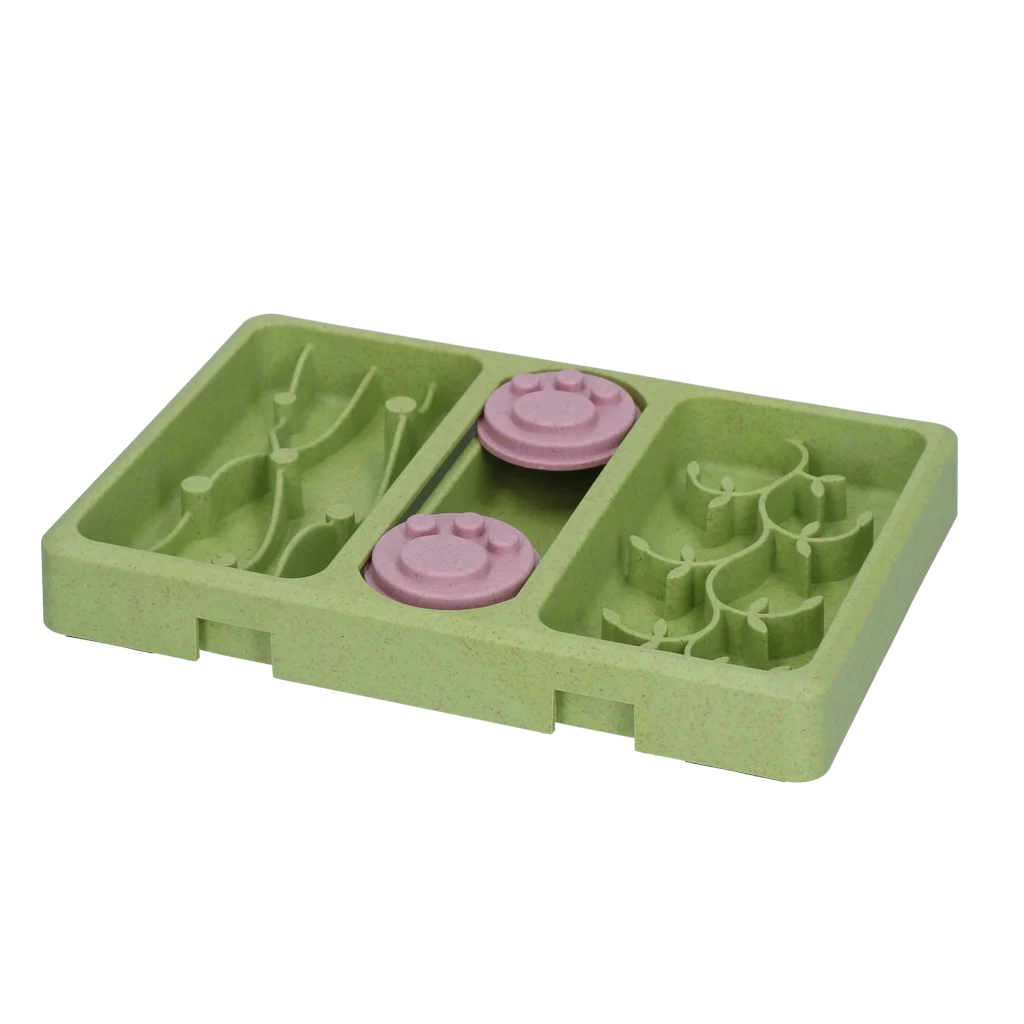 Hundepuzzle für Trockenfutter und Snacks, 13 x 19 cm – Eat Slow Live Longer Mini Puzzle Lush Jungle – Bild 2