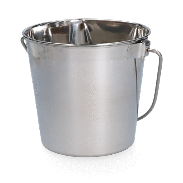 Edelstahleimer mit flacher Seite 1,89 l