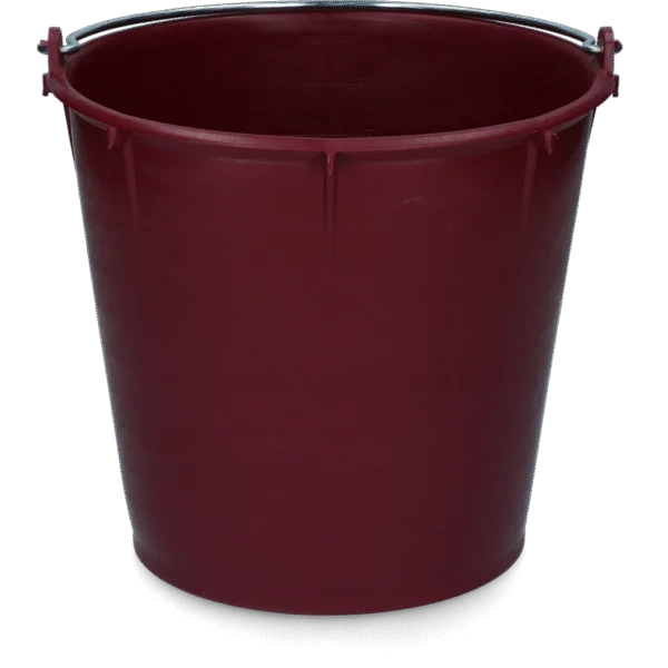 Eimer mit verzinktem Henkel, 7 l, Bordeauxrot – Vplast