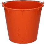 Eimer mit verzinktem Henkel 7 l Orange – Vplast – Bild 2