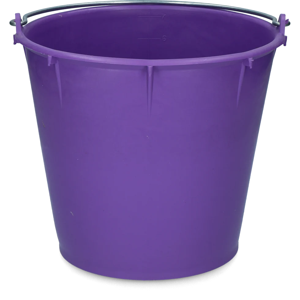 EMME00016M.png Eimer mit verzinktem Henkel 7 l Lila – Vplast – Bild 1