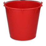 Eimer mit verzinktem Henkel 7 l Rot – Vplast – Bild 2