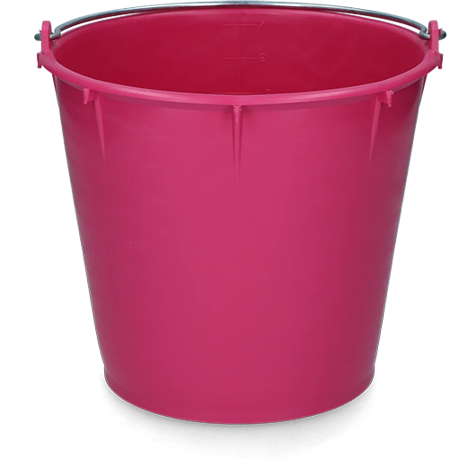 EMME00016P.png Eimer mit verzinktem Henkel 7 l Rosa – Vplast – Bild 1