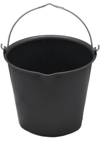 Eimer mit Ausgießer, 15 l, Schwarz – Vplast – Bild 4