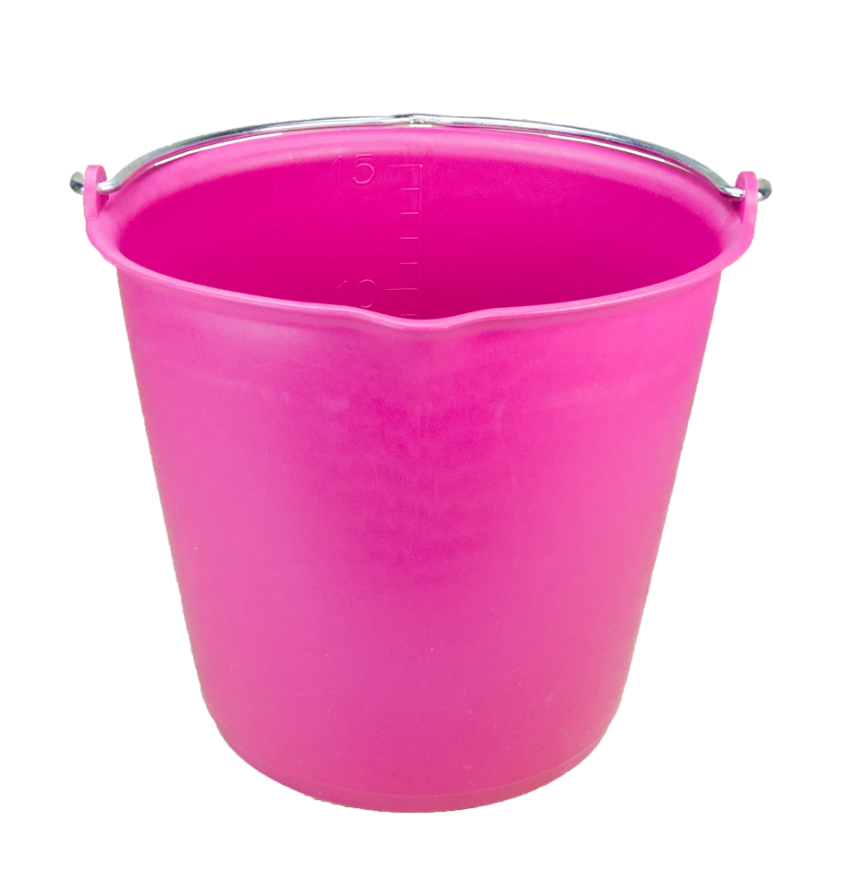 Eimer mit Ausgießer 15 l Rosa – Vplast – Bild 1