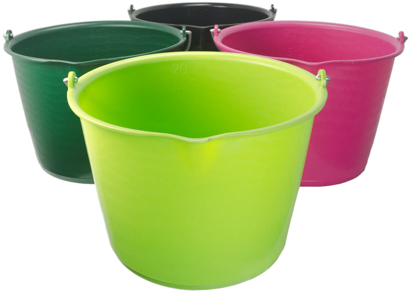 Eimer mit Ausgießer 15 l Rosa – Vplast – Bild 2