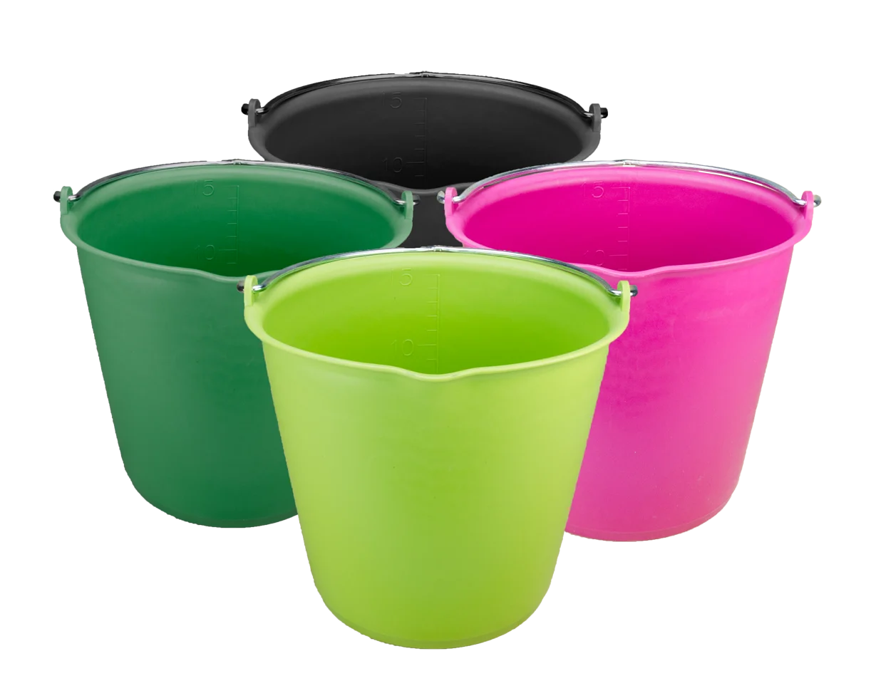 Eimer mit Ausgießer 15 l Rosa – Vplast – Bild 3