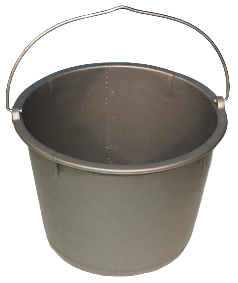 EMME00020.png Eimer mit Messskala 20 l Grau – Vplast – Bild 1