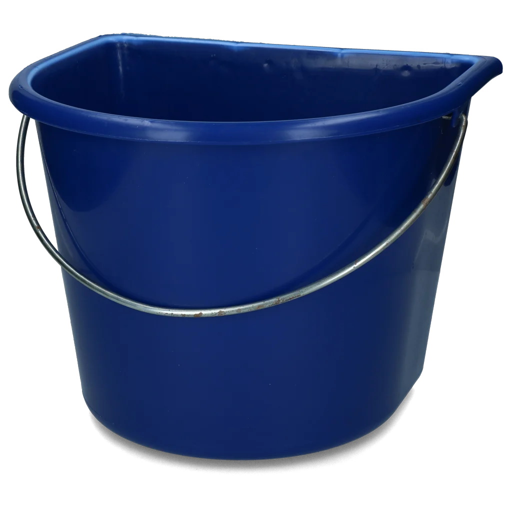 Eimer mit flacher Seite 15 l Blau – Vplast – Bild 1