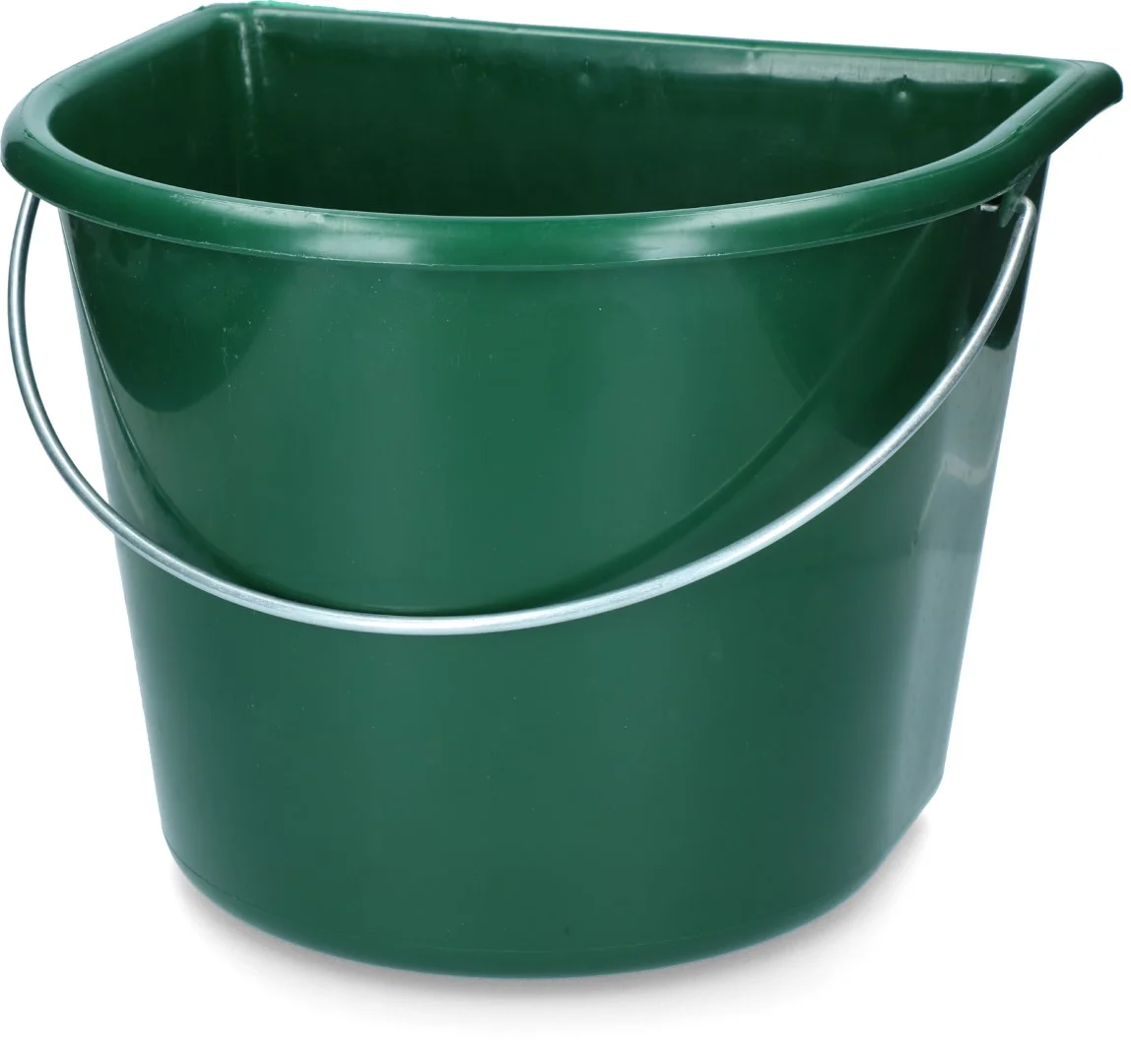 Eimer mit flacher Seite 15 l Grün – Vplast – Bild 1
