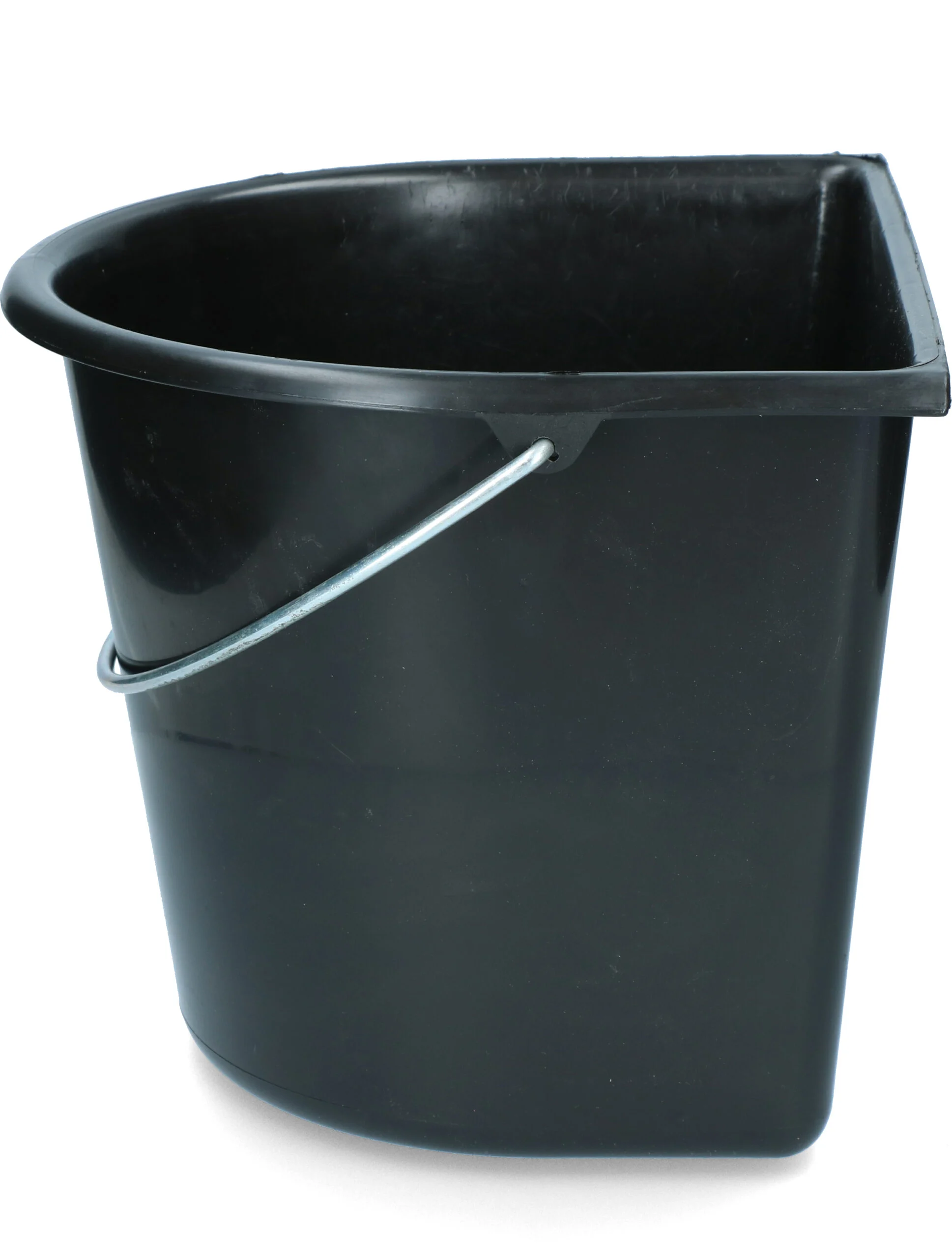 Eimer mit flacher Seite, 15 l, Schwarz – Vplast – Bild 3