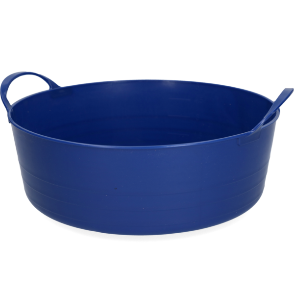 Flexibler Eimer mit zwei Griffen, 6 l, Blau – Vplast V-Trug Flexi