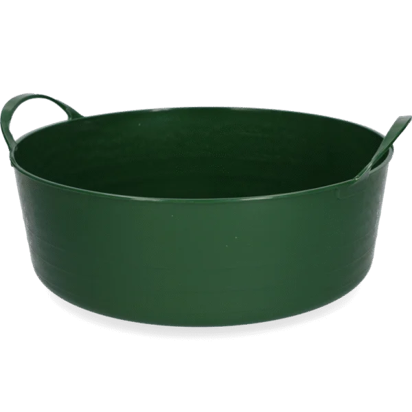Flexibler Eimer mit Griffen, 6 l, Grün – Vplast V-Trug Flexi