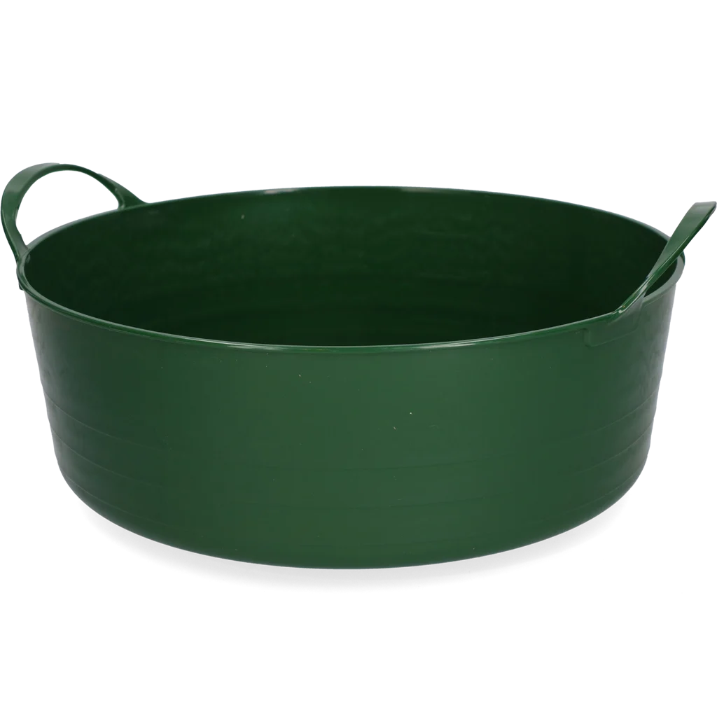 Flexibler Eimer mit Griffen, 6 l, Grün – Vplast V-Trug Flexi – Bild 1