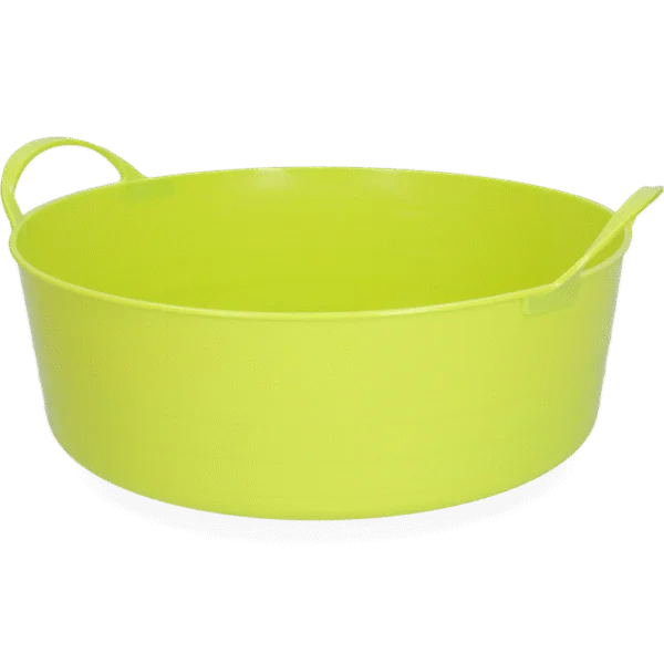 Flexibler Eimer mit Griffen, 6 l Limettengrün – Vplast V-Trug Flexi