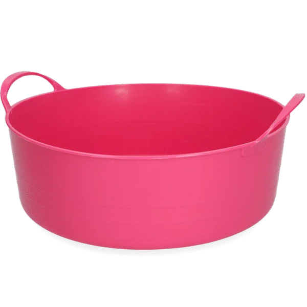 Flexibler Eimer mit Griffen, 6 l, Rosa – Vplast V-Trug Flexi