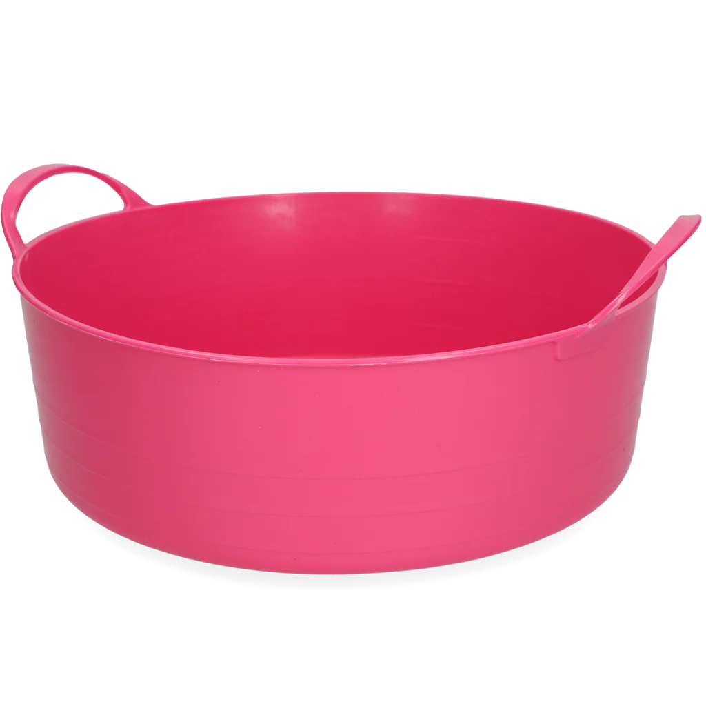 EMME000213R.png Flexibler Eimer mit Griffen, 6 l, Rosa – Vplast V-Trug Flexi – Bild 1