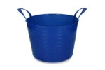 Flexibler Eimer mit zwei Handgriffen, 14 l, Blau – Vplast V-Trug Flexi
