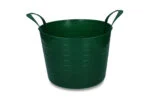 Flexibler Eimer mit zwei Handgriffen, 14 l, Grün – Vplast V-Trug Flexi