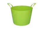 Flexibler Eimer mit zwei Handgriffen, 14 l, Limette – Vplast V-Trug Flexi