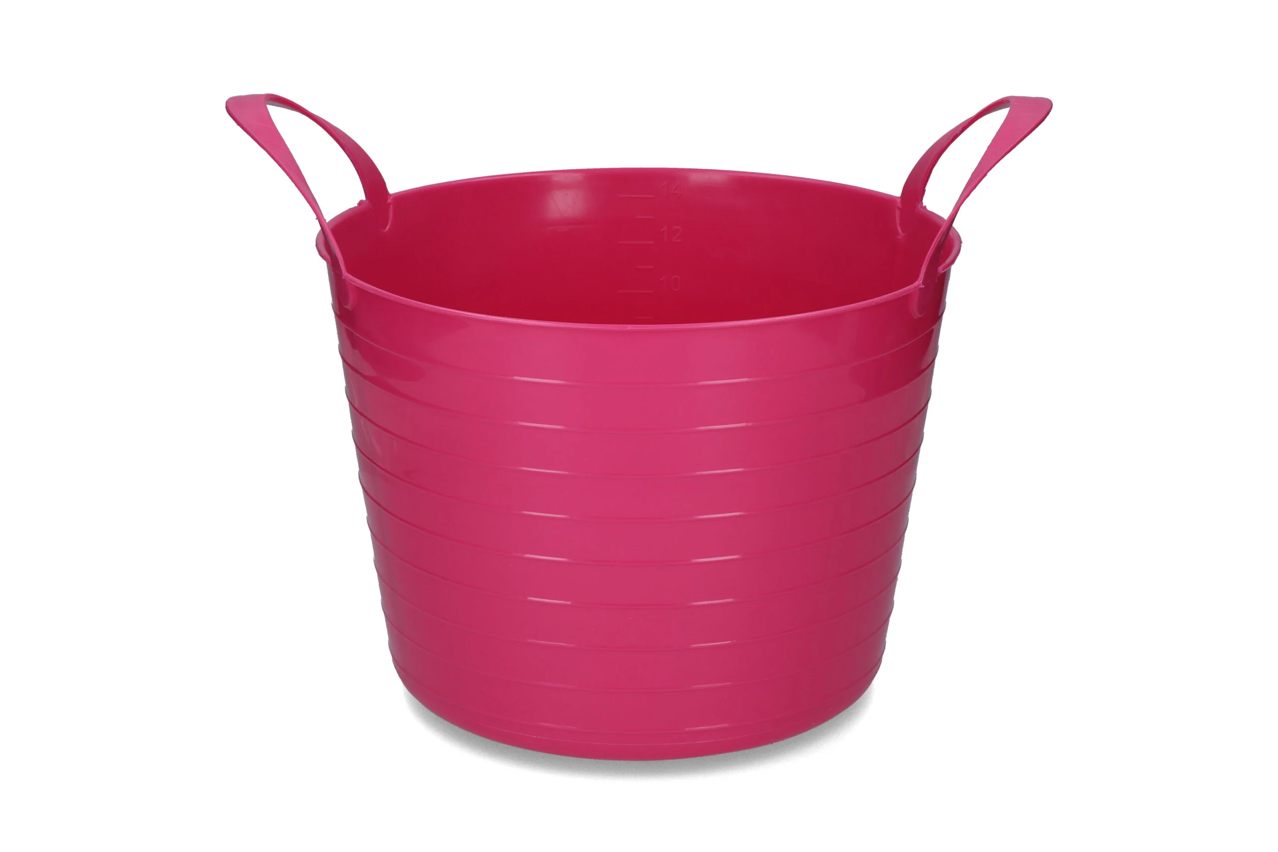 EMME000214R.jpg Flexibler Eimer mit zwei Griffen, 14 l, Rosa – Vplast V-Trug Flexi – Bild 1