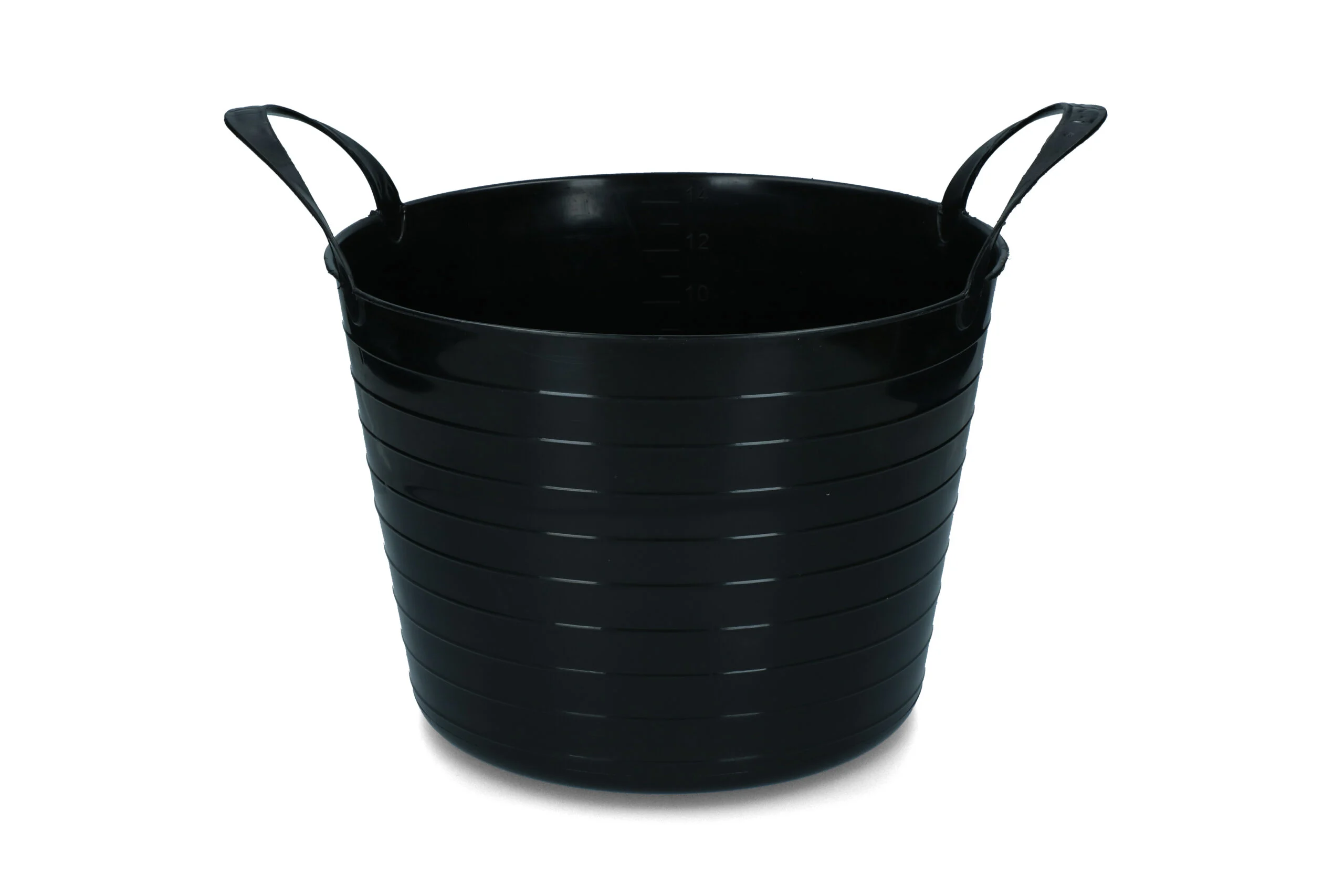 EMME000214Z.jpg Flexibler Eimer mit zwei Handgriffen, 14 l, Schwarz – Vplast V-Trug Flexi – Bild 1