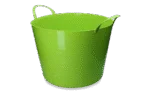 Flexibler Behälter mit Griffen, 65 l, Limette – Vplast V-Trug Flexi