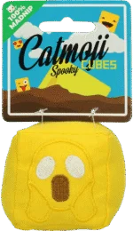 Spielwürfel für Katzen mit MADNIP, Ø 7 cm – Catmoji Cube Spooky – Bild 3