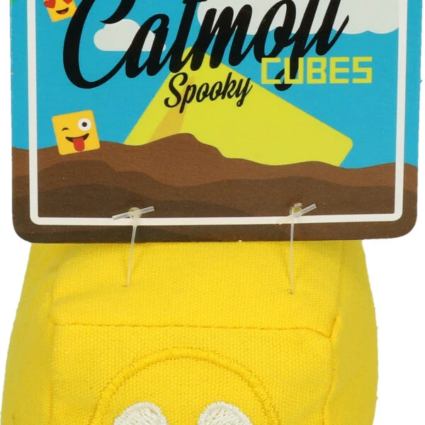 Spielwürfel für Katzen mit MADNIP, Ø 7 cm – Catmoji Cube Spooky