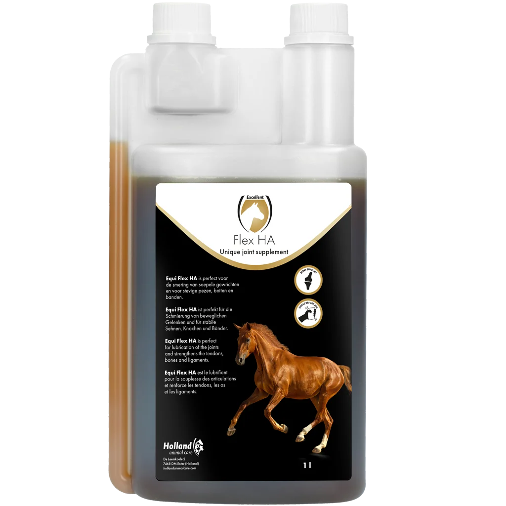 EQUI0001B.png Gelenkergänzungsfuttermittel für Pferde mit Glucosamin und MSM, 1 l – Excellent Horse Flex HA – Bild 1