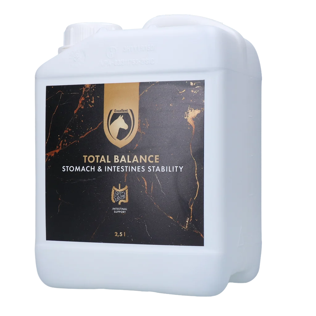 EQUI0001B5K.png Pferdefutterergänzung mit Huminsäuren und Mineralstoffen, 2,5 l – Excellent Horse Total Balance – Bild 1