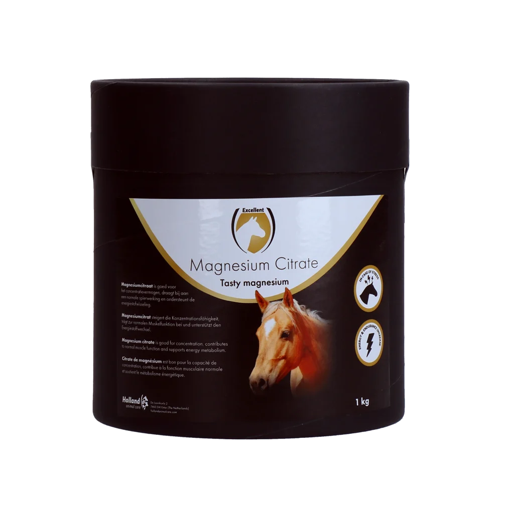 EQUI0001BL7E.png Magnesiumcitrat für Pferde, 1 kg – Excellent Horse Magnesium Citrate – Bild 1