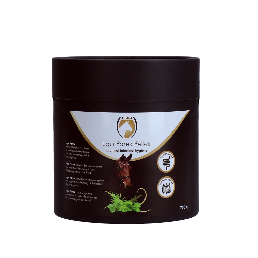 EQUI0001CHE.png Kräuterergänzungsfuttermittel für Pferde, 750 g – Excellent Horse Parex – Bild 1