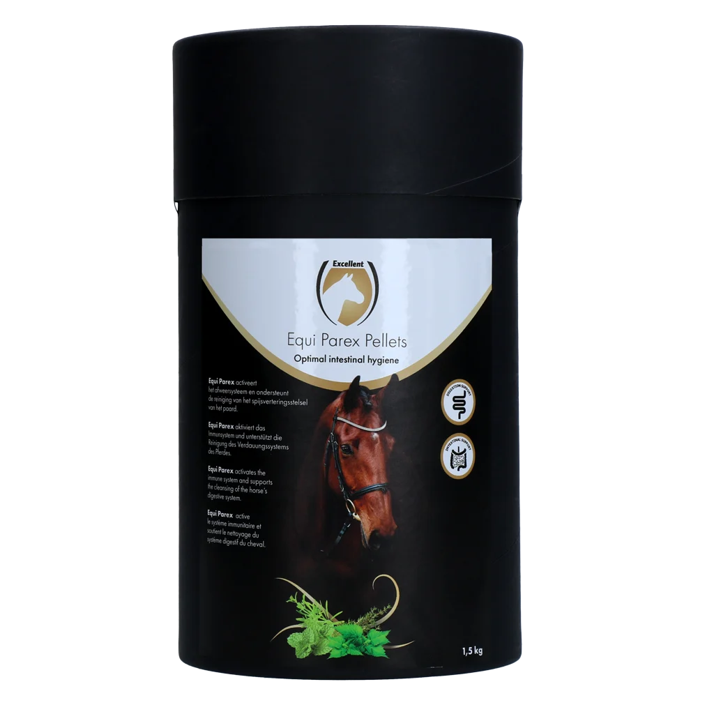 Kräuterergänzungsfutter für Pferde mit Knoblauch und Minze, 1,5 kg – Excellent Horse Parex – Bild 1