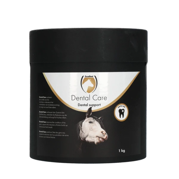 Zahnpflege Ergänzungsfuttermittel für Pferde mit getrocknetem Gemüse und Kräutern, 1 kg – Excellent Horse Dental Care
