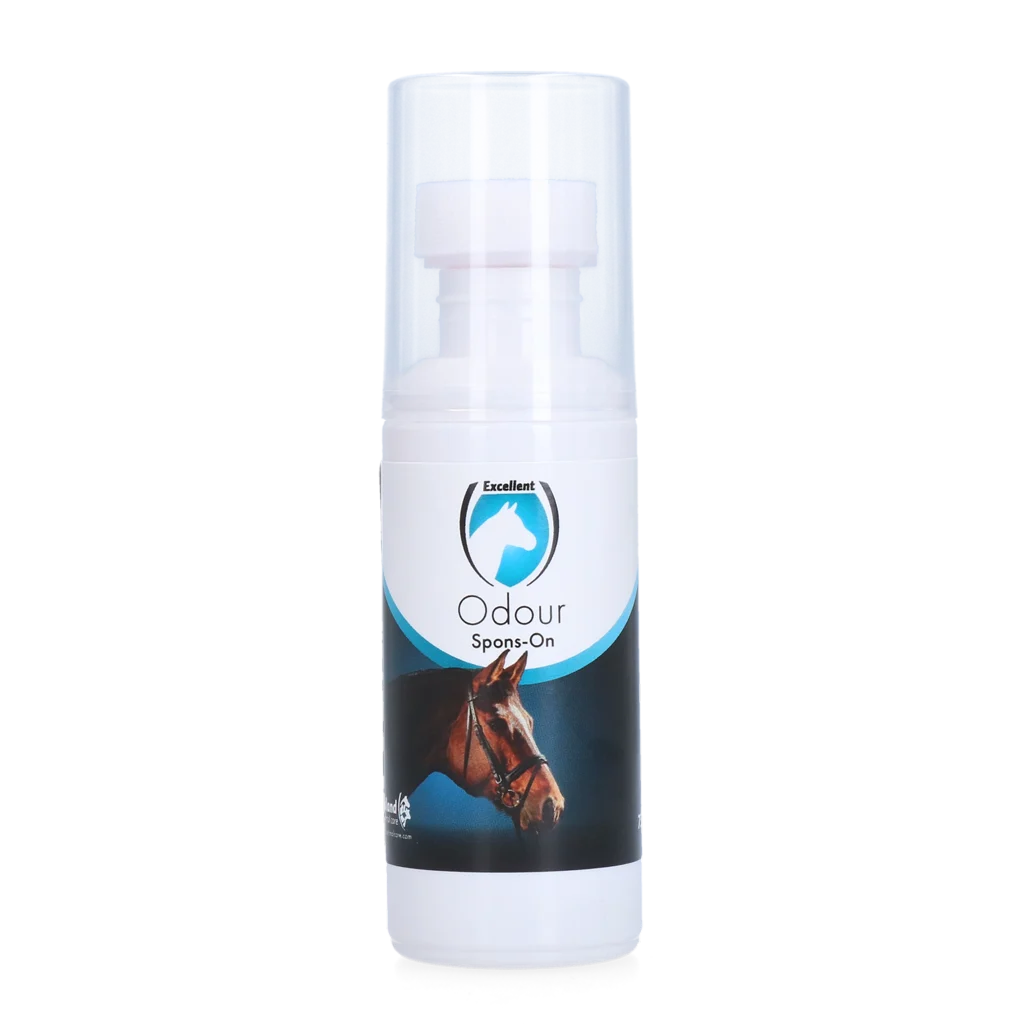EQUI0023F.png Geruchsneutralisierender Schwamm für Pferde mit ätherischen Ölen, 75 ml – Excellent Horse Odour Spons-On – Bild 1