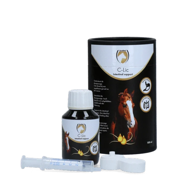 Darm Ergänzungsfuttermittel für Pferde mit ätherischen Ölen, 100 ml – Excellent Horse C-Lic