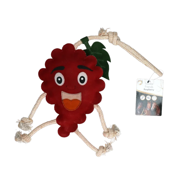 Pferdespielzeug in Himbeerform mit Jutefüllung, 29 x 20 x 5 cm – Excellent Horse Foodie Friends Raspberry