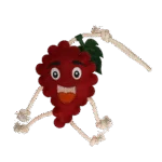 Pferdespielzeug in Himbeerform mit Jutefüllung, 29 x 20 x 5 cm – Excellent Horse Foodie Friends Raspberry – Bild 2