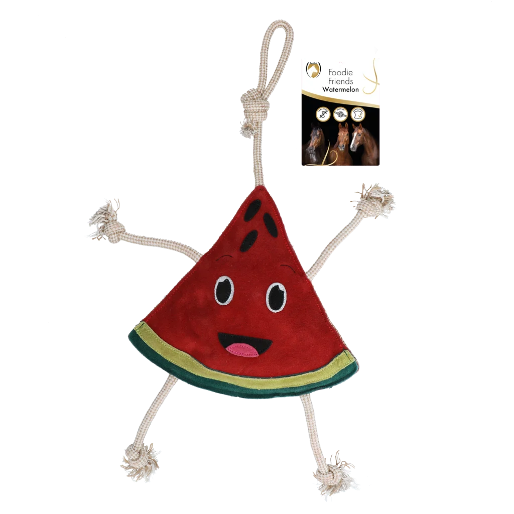 Pferdespielzeug in Wassermelonenform mit Knistergeräusch, 28 x 31 x 7 cm – Excellent Horse Foodie Friends Watermelon – Bild 1