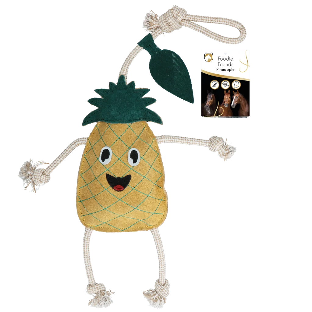 EXCE01050G.png Pferdespielzeug in Ananasform mit Knistergeräusch, 25 x 15 x 7 cm – Excellent Horse Foodie Friends Pineapple – Bild 1