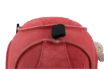 Pferdespielball aus Veloursleder mit elastischen Schlaufen, Rosa – Excellent Horse Fun Play Ball – Bild 3