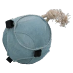 Pferdespielball aus Wildleder mit Snackschlaufen, Blau – Excellent Horse Fun Play Ball Suede