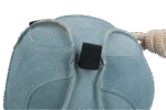 Pferdespielball aus Wildleder mit Snackschlaufen, Blau – Excellent Horse Fun Play Ball Suede – Bild 3