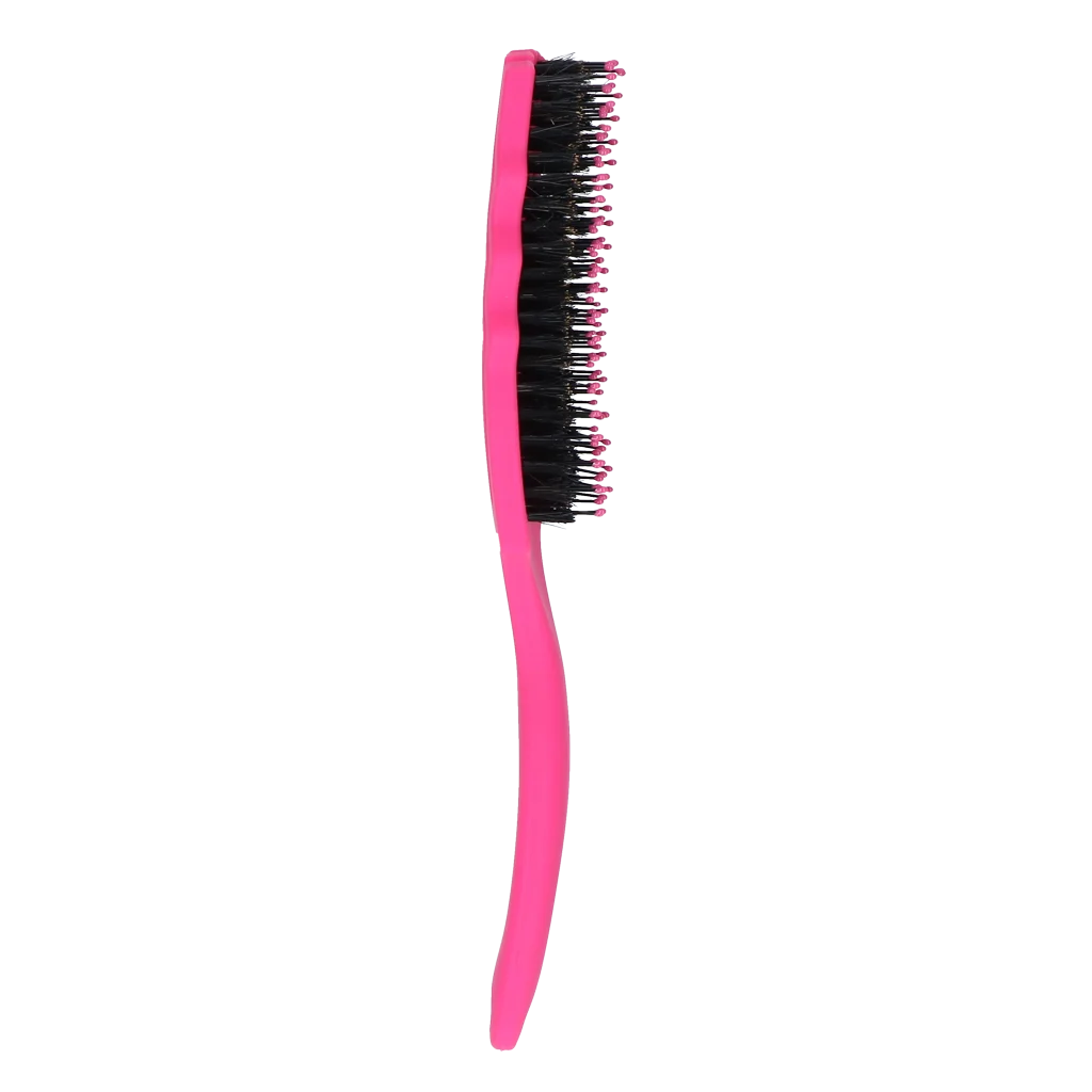 Mähnenbürste zum Entwirren mit Schweineborsten, Rosa – Excellent Horse Wave Brush – Bild 2