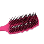 Mähnenbürste zum Entwirren mit Schweineborsten, Rosa – Excellent Horse Wave Brush – Bild 4
