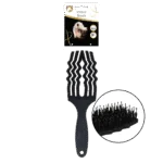 Mähnenbürste zum Entwirren mit Schweineborsten, Schwarz – Excellent Horse Wave Brush