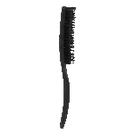 Mähnenbürste zum Entwirren mit Schweineborsten, Schwarz – Excellent Horse Wave Brush – Bild 2
